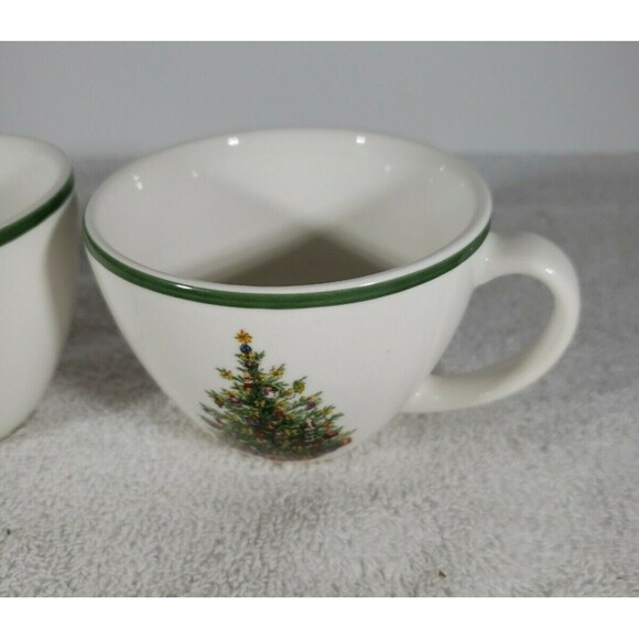 Christopher Radko Traditions Holiday Celebrations Starad Two Tea Cups Colombia - Picture 3 of 9